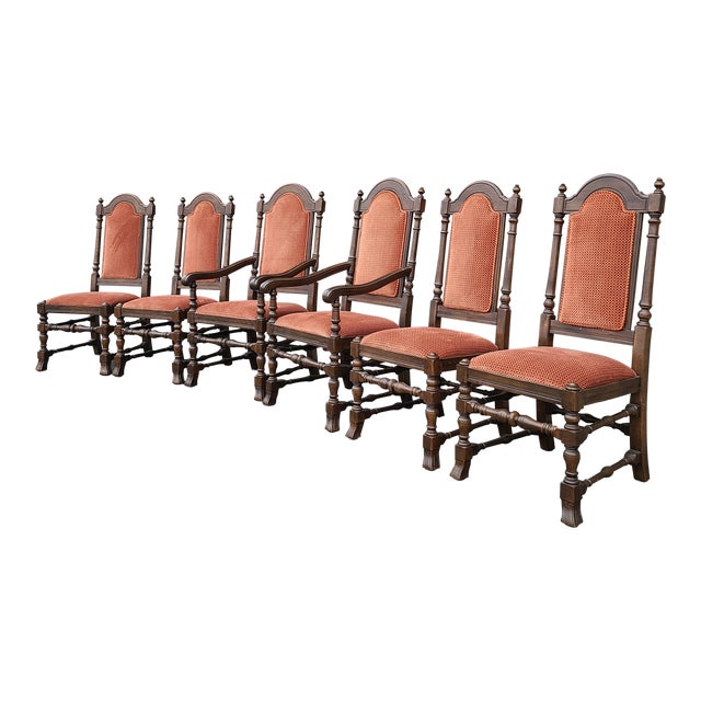 Ethan Allen Royal Charter Dining Chairs Set Of 6 Chairish