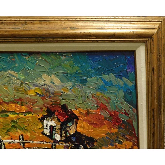 Maya Eventov "Untitled" Rooster Original Acrylic on Canvas H.Signed For Sale - Image 13 of 14