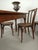 Farmhouse Bistro Table in Walnut, 1920s For Sale - Image 10 of 18