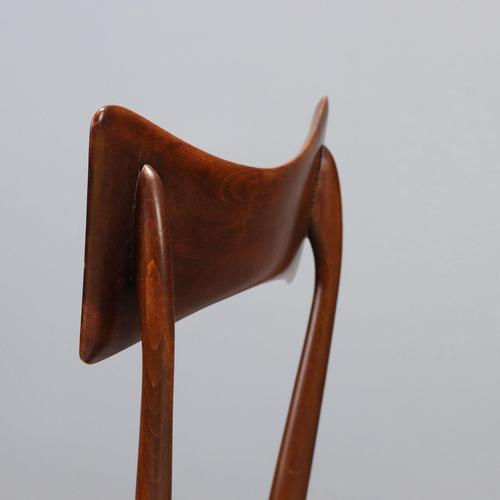 Wood Vintage Chairs, 1960s, Set of 4 For Sale - Image 7 of 11
