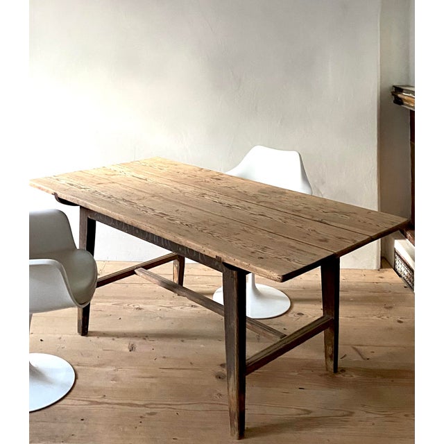 Painted Pine Dining Table, Sweden, 1810s For Sale - Image 4 of 7