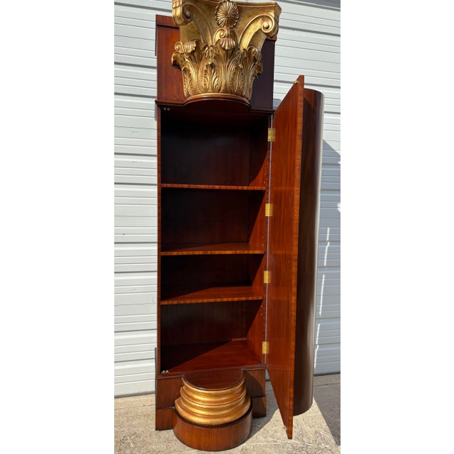 1990s Maitland Smith Handcrafted Classical Column Cabinet For Sale - Image 5 of 12