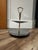 Mid 20th Century Vintage Kromex Tidbit Tray Two Tier Stainless Gold Tone Center Post For Sale - Image 5 of 14
