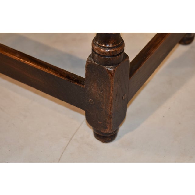 Victorian 19th Century English Oak Joint Stool For Sale - Image 3 of 9