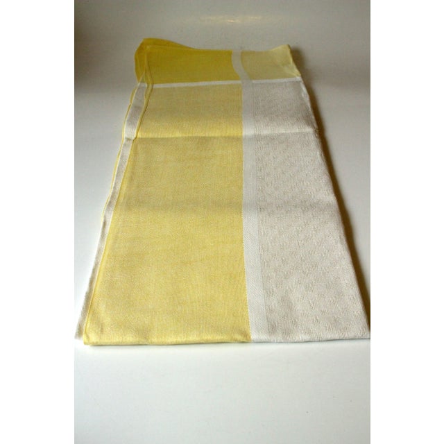 Mid-Century Modern 1960s Vintage - Cotton and Linen Tablecloth For Sale - Image 3 of 6