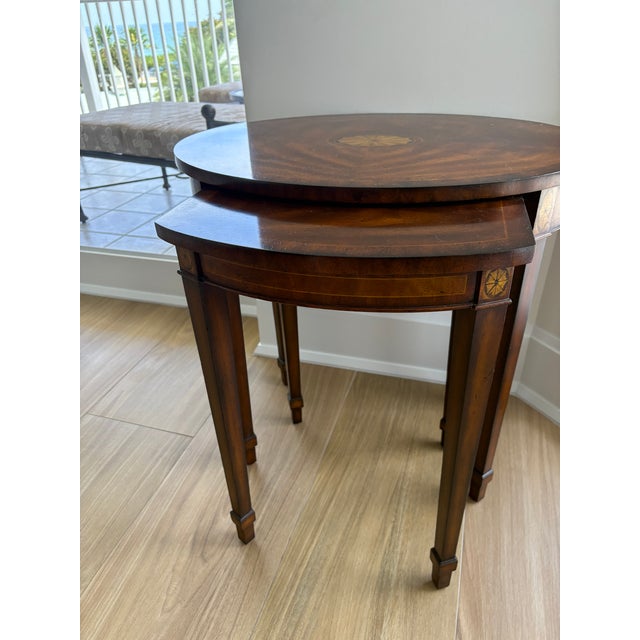Traditional Maitland Smith Nesting Tables For Sale - Image 3 of 5