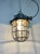 Industrial Grey Cast Iron Cage Pendant Light, 1960s For Sale - Image 10 of 14