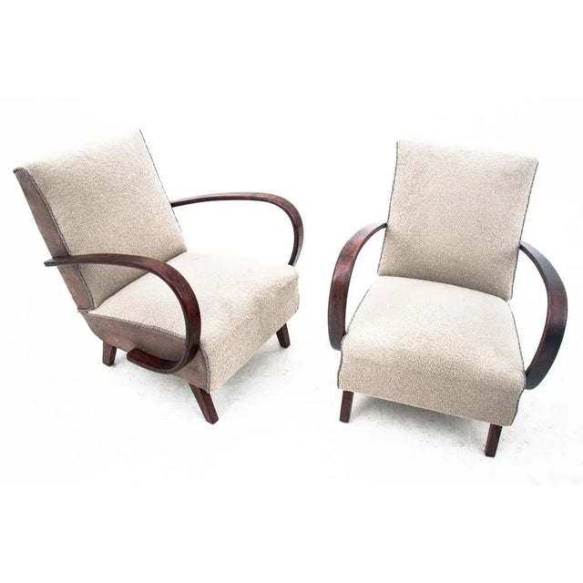Vintage Art Deco Chairs by J. Halabala, 1930s, Set of 2 For Sale - Image 14 of 15
