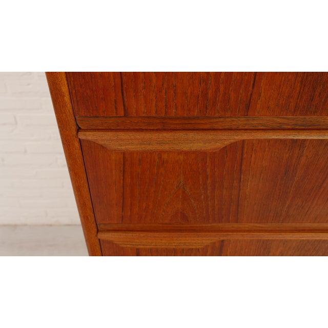 Vintage Danish Chest of Drawers in Teak For Sale - Image 11 of 17