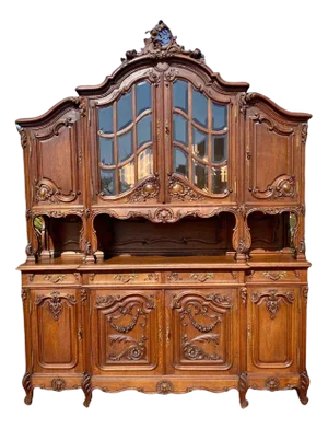 Louis XV Style Dining Room Set, Set of 10