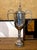 Large Vintage Silver Plate Trophy Urn With Lid, Sculptural Decorative Object For Sale - Image 4 of 7