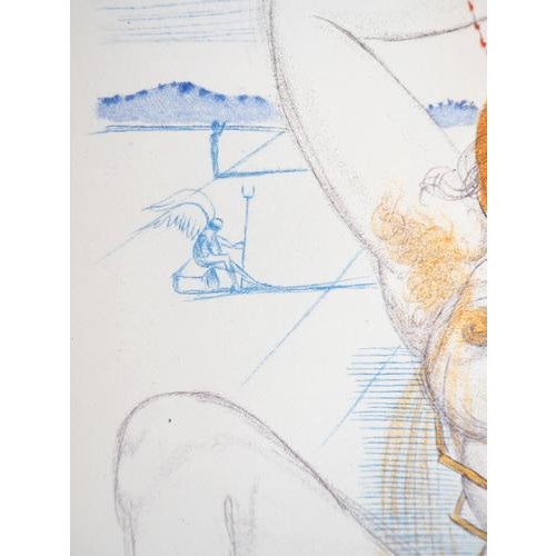 Salvador Dali, Casanova, Surrealist Woman and Lobster, 1967, Original Engraving For Sale - Image 4 of 6