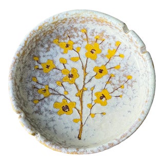 Vintage Italian Glazed Ceramic Ashtray For Sale