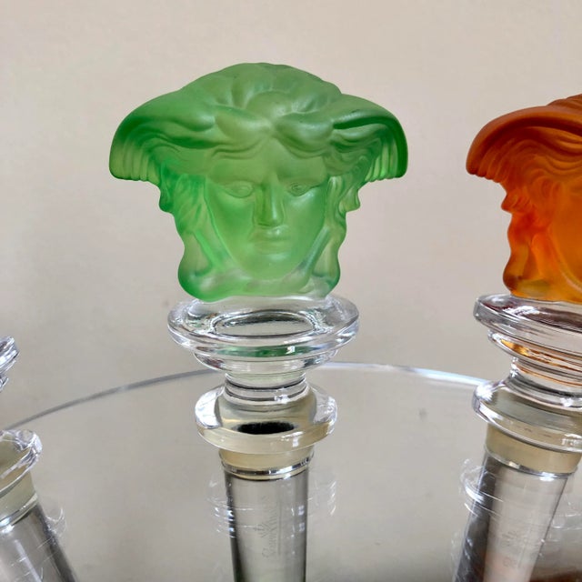 ヴェルサーチ メデューサ ローゼンタール ワインストッパー クリスタル VERSACE Medusa Rosenthal Wine Bottle Stopper Clear Green
