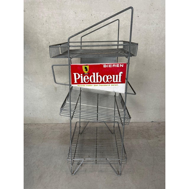 Vintage Industrial Rack with Wire Structure For Sale - Image 4 of 7