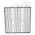 Vintage /Antique Wrought Iron Garden Gate For Sale