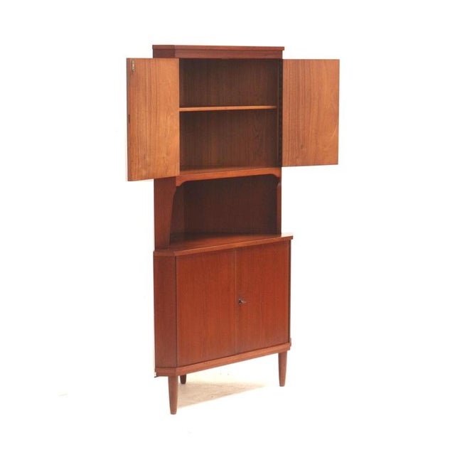Vintage Danish Corner Cabinet, 1960s For Sale - Image 4 of 9