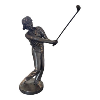 Bronze Golfer For Sale