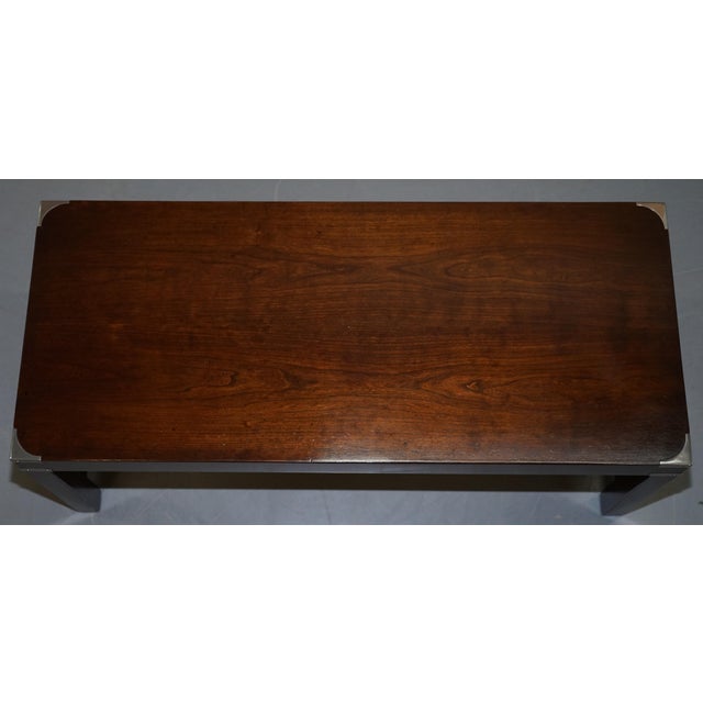 Military Campaign Coffee Table by Kennedy for Harrods London For Sale - Image 4 of 14