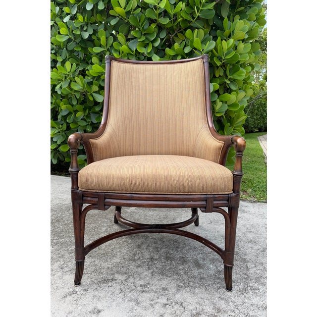 Lexington Tommy Bahama Landara Collection Chair Pair, Rattan Dining Chair, Host Chairs For Sale - Image 14 of 14