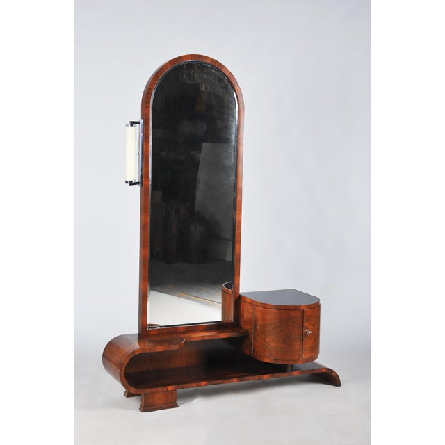 Czech Art Deco Dressing Mirror in Walnut, 1930s For Sale - Image 15 of 15