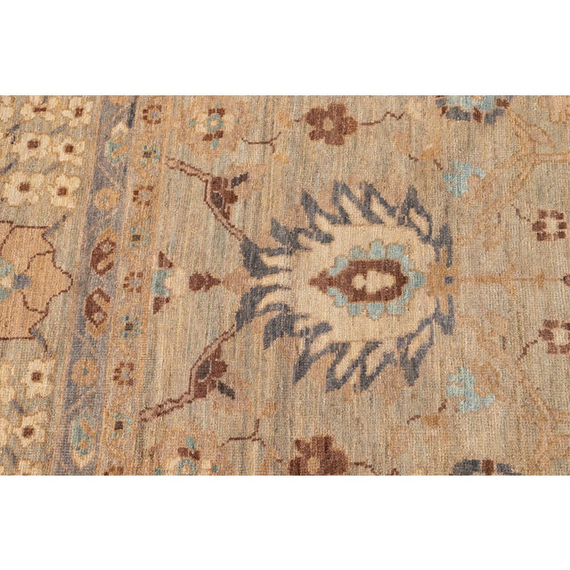 21st Century Modern Sultanabad Wool Rug For Sale - Image 4 of 7
