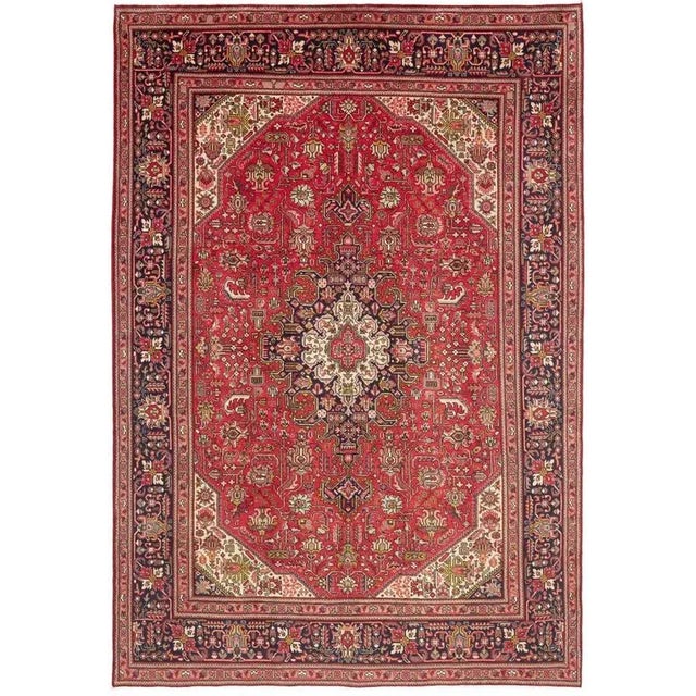 Middle Eastern Hand-Knotted Tabriz Rug For Sale - Image 11 of 11