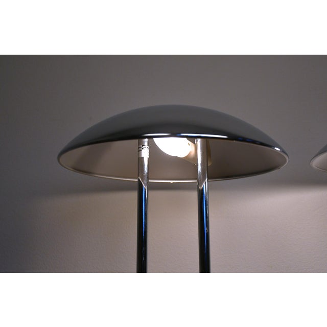 Vintage Barad Chrome Table Lamps by Robert Sonneman for Ikea, 1992s, Set of 2 For Sale - Image 6 of 8