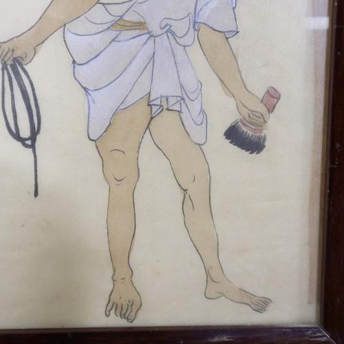 I Cinque Cavalli, Horse and Groom, 2000s, Fabric, Framed For Sale - Image 4 of 8