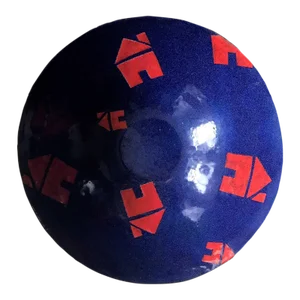 Vintage 1950s Mid-Century Scandinavian Blue Red Novelty House Enamel Bowl