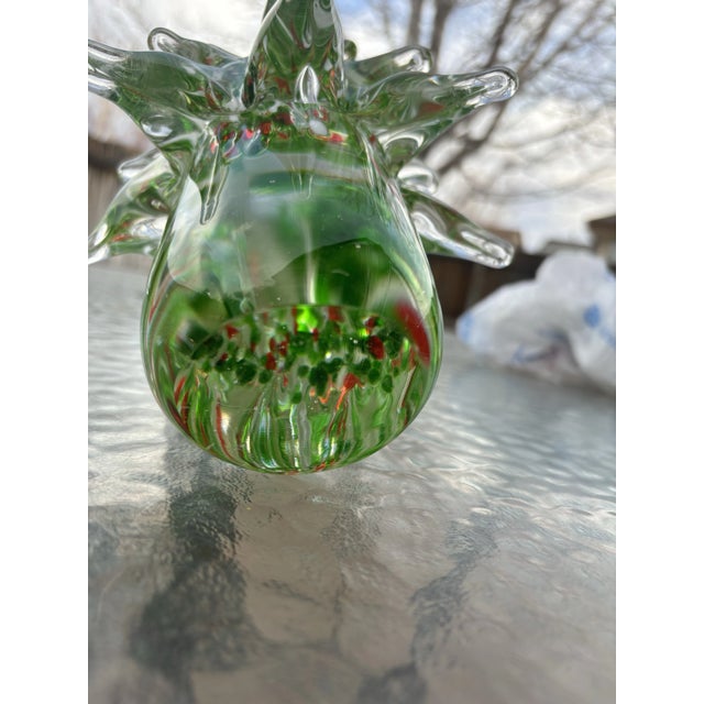 Vintage Italian Glass Christmas Tree Attributed to Murano For Sale - Image 4 of 4