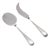 Vintage Silver Cake Server and Serving Spoon, 1960s, Set of 2 For Sale