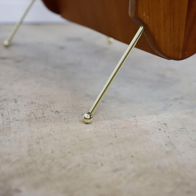 Mid-Century Modern 1950s Rare Atomic Age Magazine Rack For Sale - Image 3 of 5