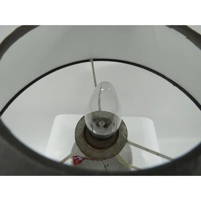 Black Swedish FM Table Lamp in Art Glass, 1960s For Sale - Image 8 of 11