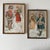Vintage 1950s Italian Handmade Christmas Santa Wall Art With Faux Snow – Pair For Sale - Image 9 of 9
