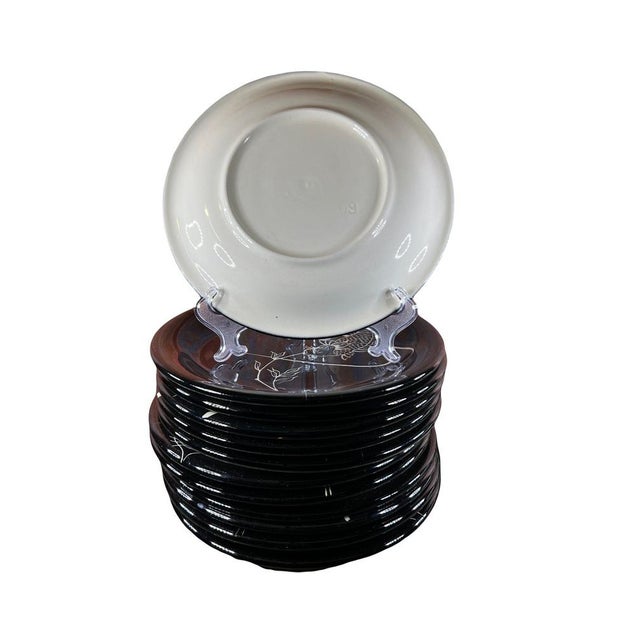 Black Fish Dish Set from Vallauris, 1960s, Set of 12 For Sale - Image 8 of 16