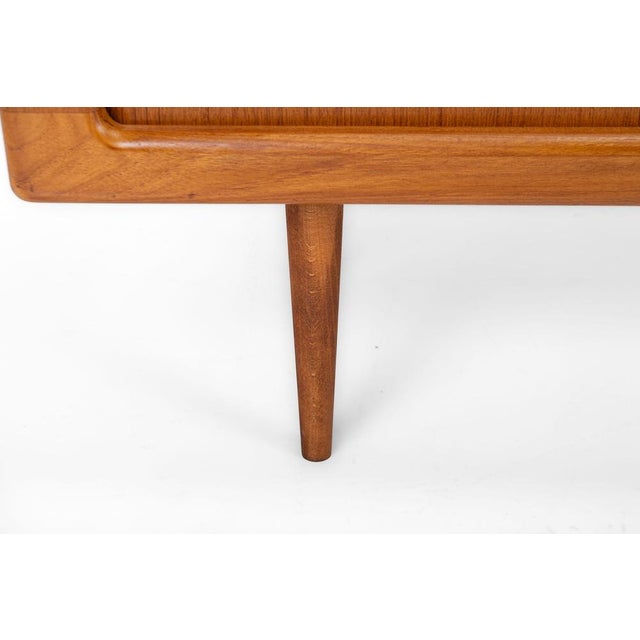 Danish Teak Sideboard with Tambour Doors and Drawers, 1960s For Sale - Image 13 of 14