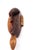 Wood Hand-Carved African Mask Vintage 15" Wood Wall Hanging For Sale - Image 7 of 10