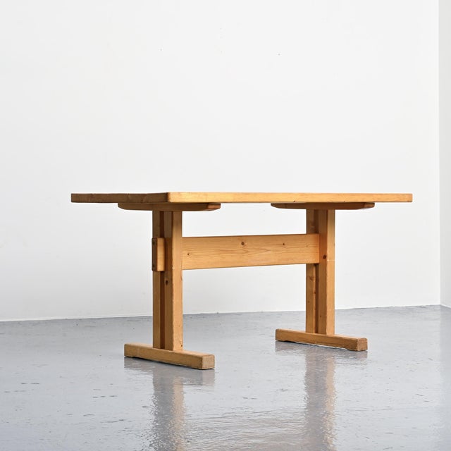 Pine Dining Table, France, 1970s For Sale - Image 4 of 10