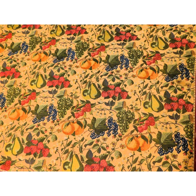 Textile Vintage French Machine Made Tapestry. 4'9'x 4'8" For Sale - Image 7 of 12