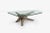 Arthur Elrod Smaller Low Cocktail Table for the Ittleson Residence in Palm Springs. A highly expressive base in silvered,...