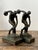 Vintage Patinated Cast Brass Disc Thrower Bookends - A Pair For Sale - Image 10 of 12