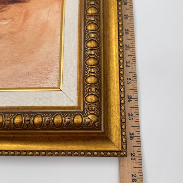 Brown Original Contemporary Western Portrait Study Oil Painting For Sale - Image 8 of 9