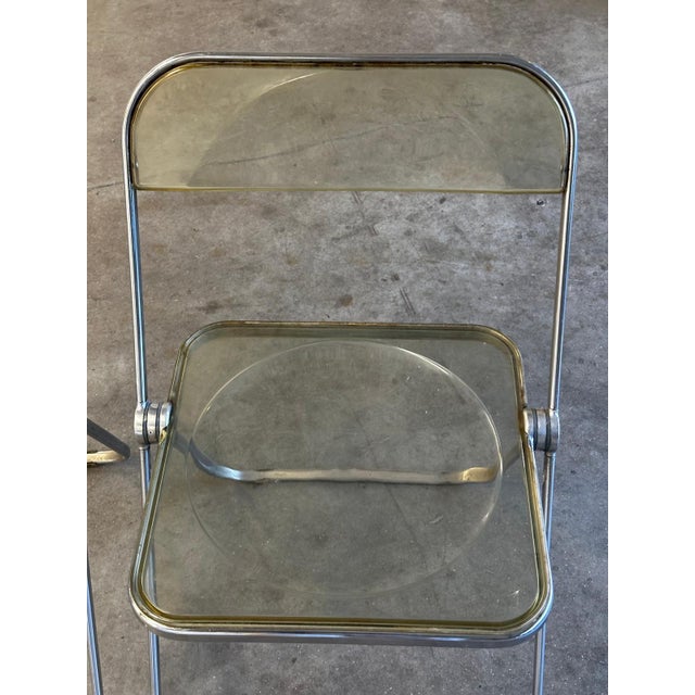 Plia Folding Chairs attributed to Giancarlo Piretti for Castelli, Italy, 1970s, Set of 3 For Sale - Image 11 of 18