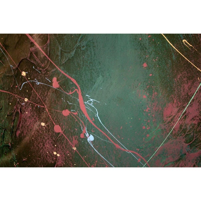 Printmaking Materials Mid 20th Century Signed Abstract Expressionism Contemporary 172/350 Framed Silkscreen by Stephen Kaye For Sale - Image 7 of 12