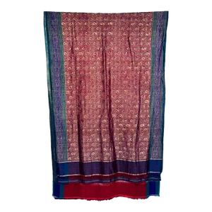 Mid 20th Century Vintage Silk Brocade Indian Sari Throw
