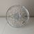 Vintage optic patten Bohemian crystal cake stand. The piece is a large size.