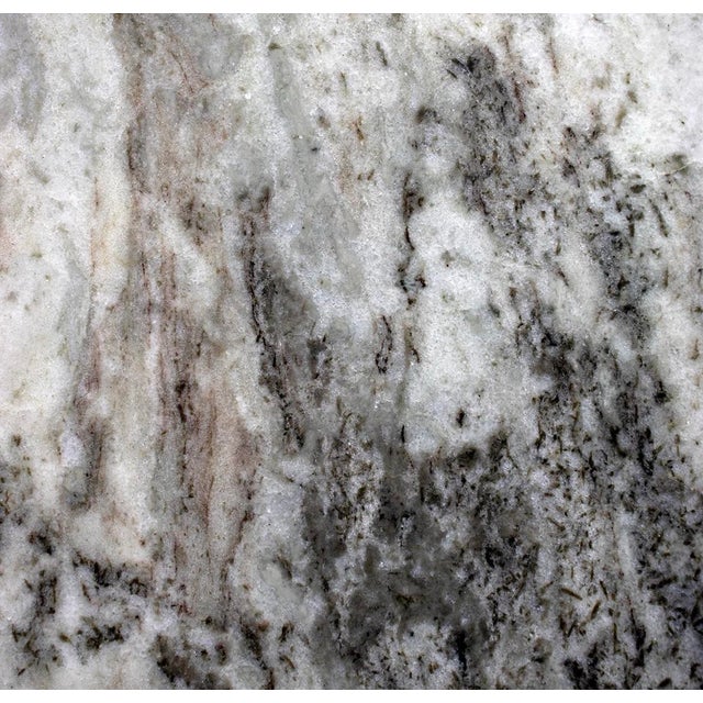 Matthew Izzo Home Round Marble Side Table For Sale - Image 4 of 4