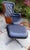 Mid 20th Century Mid-Century Modern Diamond Quilted Vinyl Lounge Chair & Ottoman For Sale - Image 5 of 8