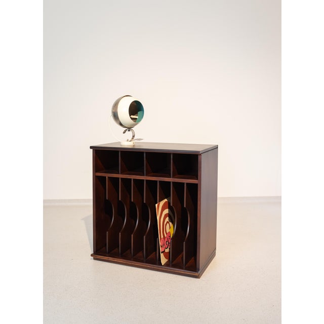 Wood Small Wooden Vinyl Shelf For Sale - Image 7 of 7